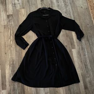 Who What Wear long sleeve tie waist shirt dress